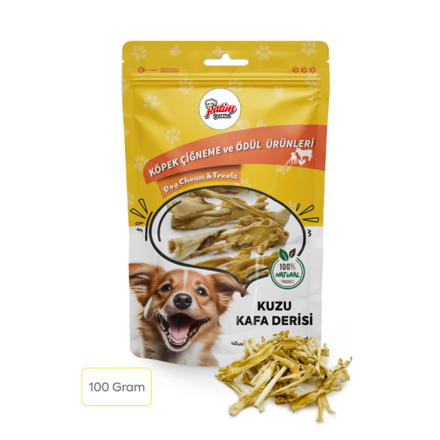 Kuzu Kafa Derisi 100 Gram - Lamb Headskin