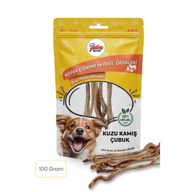 Kuzu Kamış Çubuk 100 Gram - Lamb Pizzle Stick